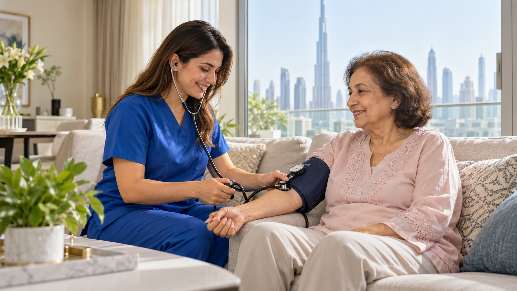الرعاية التمريضية المنزلية في دبي